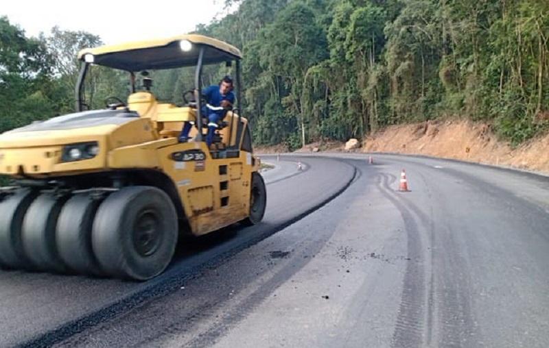 38 milhões na revitalização da SC 110 que liga Pomerode a Jaraguá do Sul