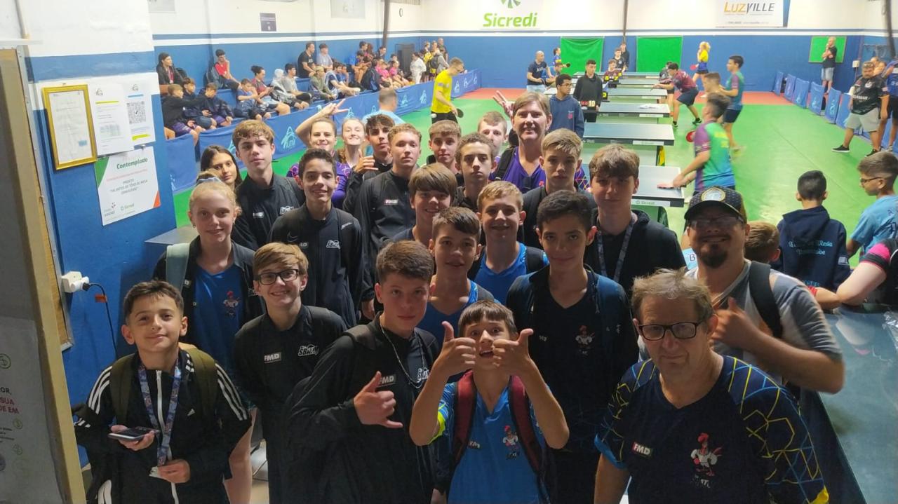 São Bento do Sul conquista 17 medalhas no Tênis de Mesa