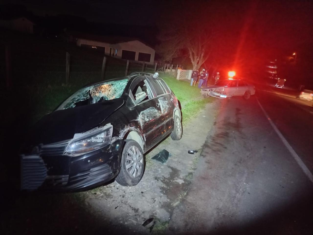 Acidente na entrada do Alpestre deixa homem com ferimentos graves