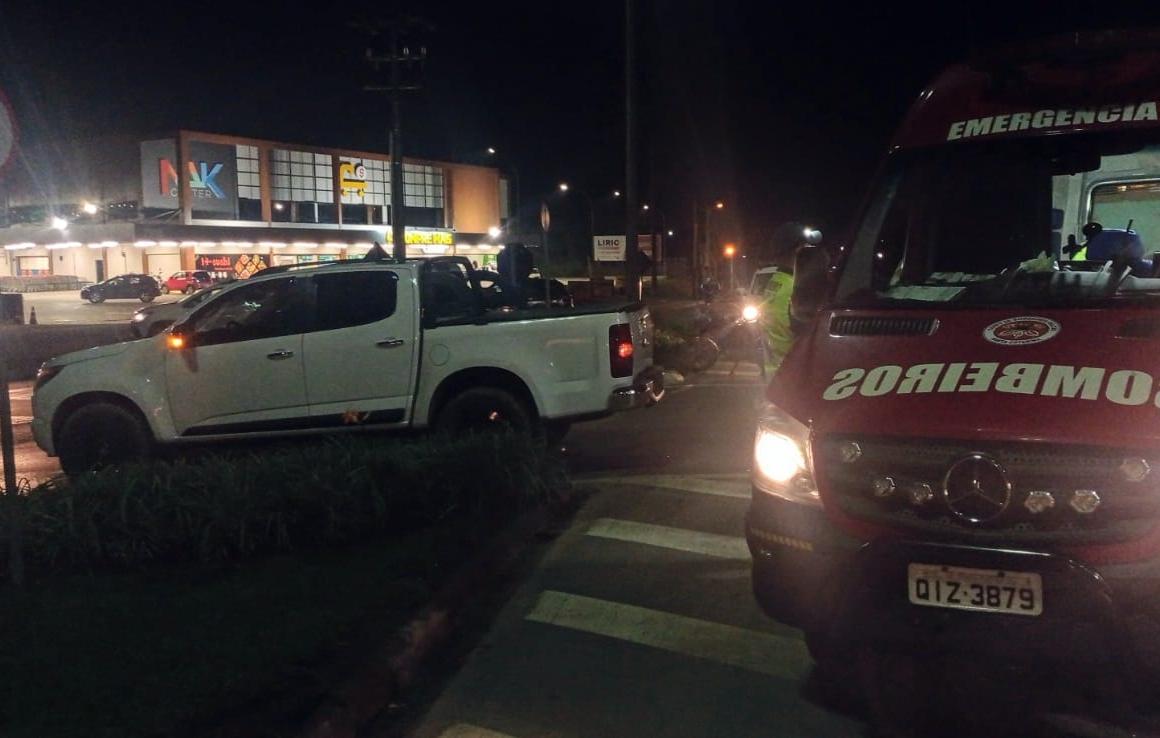 Acidente na SC 418 deixa motociclista ferido em Campo Alegre SC