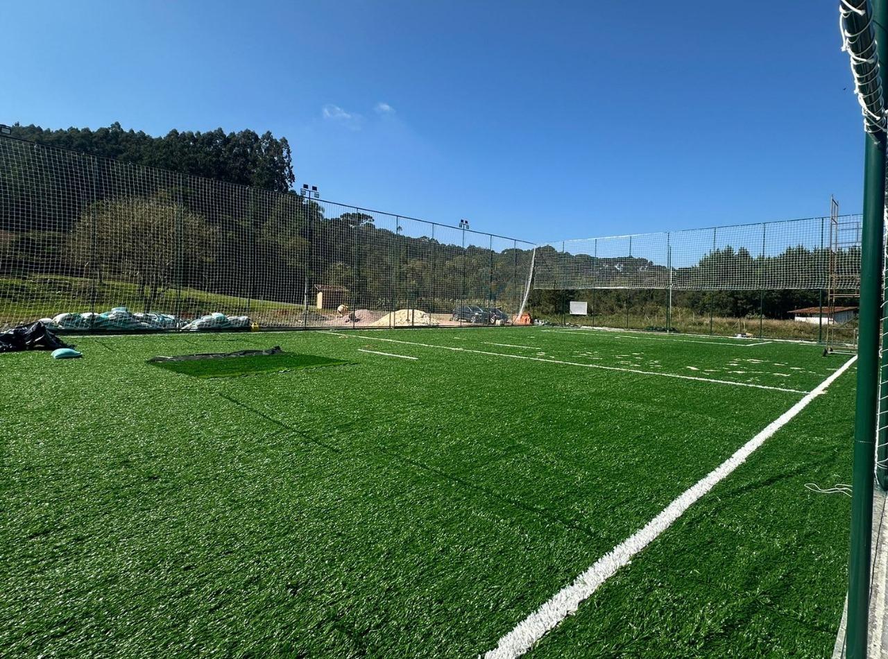 Nova Quadra de futebol society em Campo Alegre SC