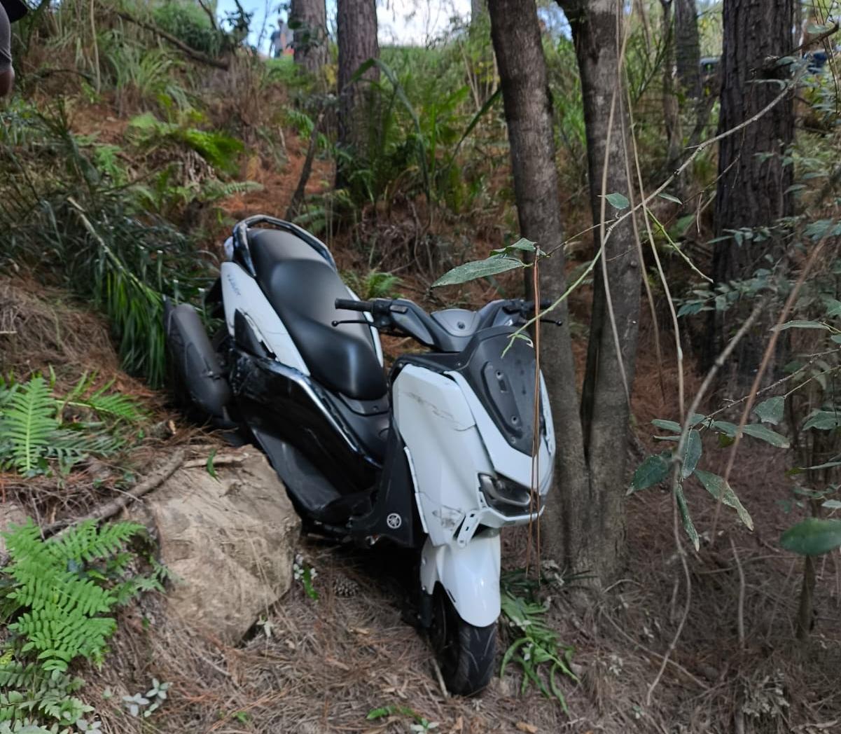 Acidente na PR 420 deixa motociclista gravemente ferido em Piên PR