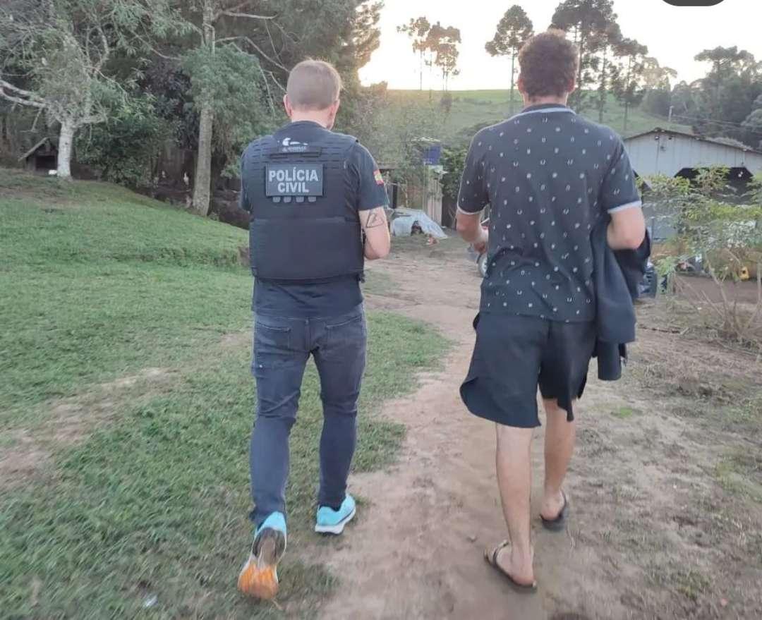 Preso homem que matou outro em Itaiópolis SC