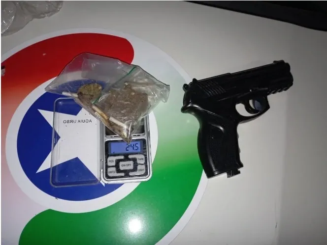Abordagem termina apreensão de drogas e um simulacro em São Bento do Sul