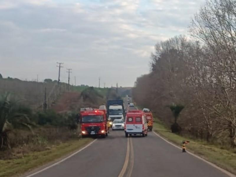 Acidente deixa uma pessoa em estado gravíssimo em Fraiburgo SC