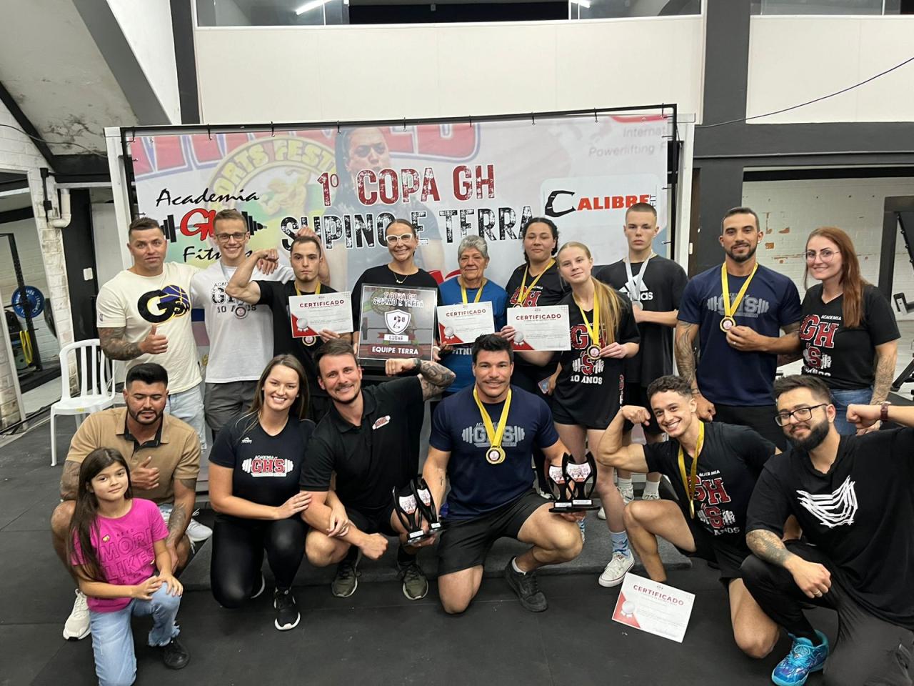 Primeira Copa GH de Supino e Terra com Grande Participação