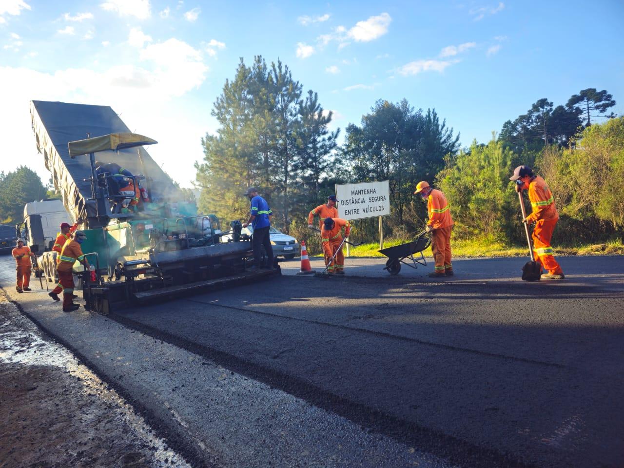 Obras do DNIT deixam BR-280 em Pare e Siga em Rio Negrinho e Canoinhas
