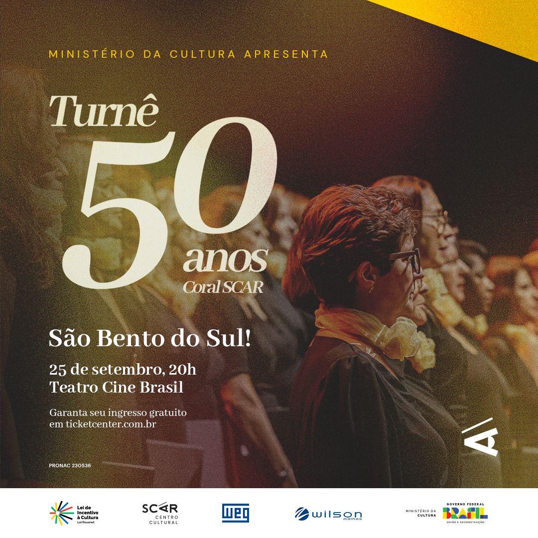 Coral SCAR se apresenta na próxima quarta-feira em São Bento do Sul