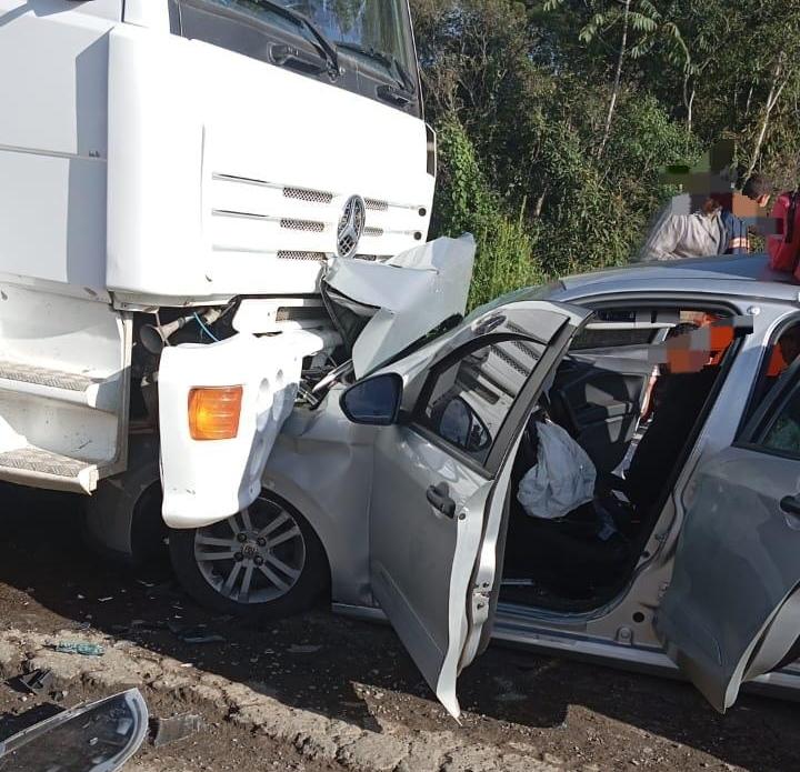 Engavetamento na SC-477 em Papanduva Deixa Sete Feridos