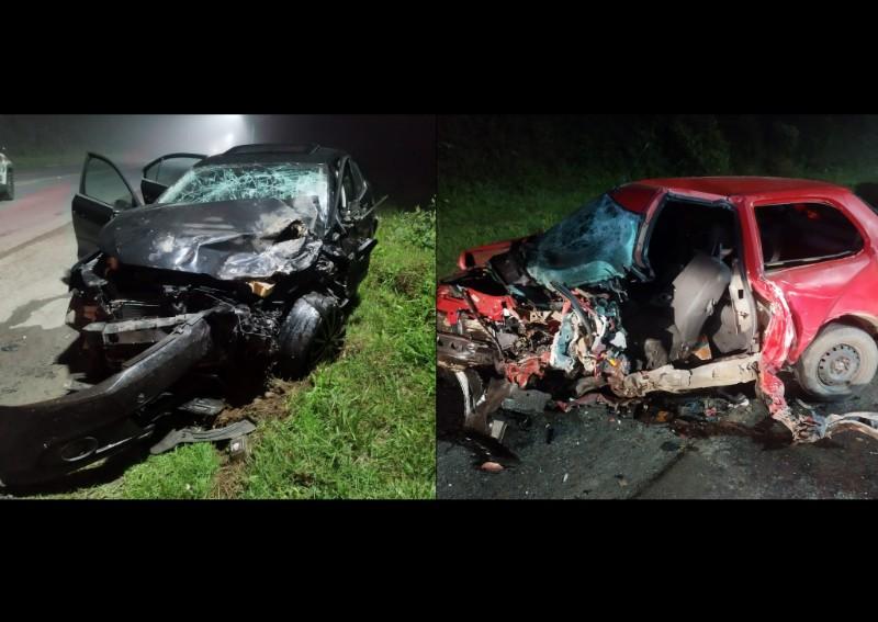 Acidente deixa um morto e três feridos na SC-350 em Ituporanga