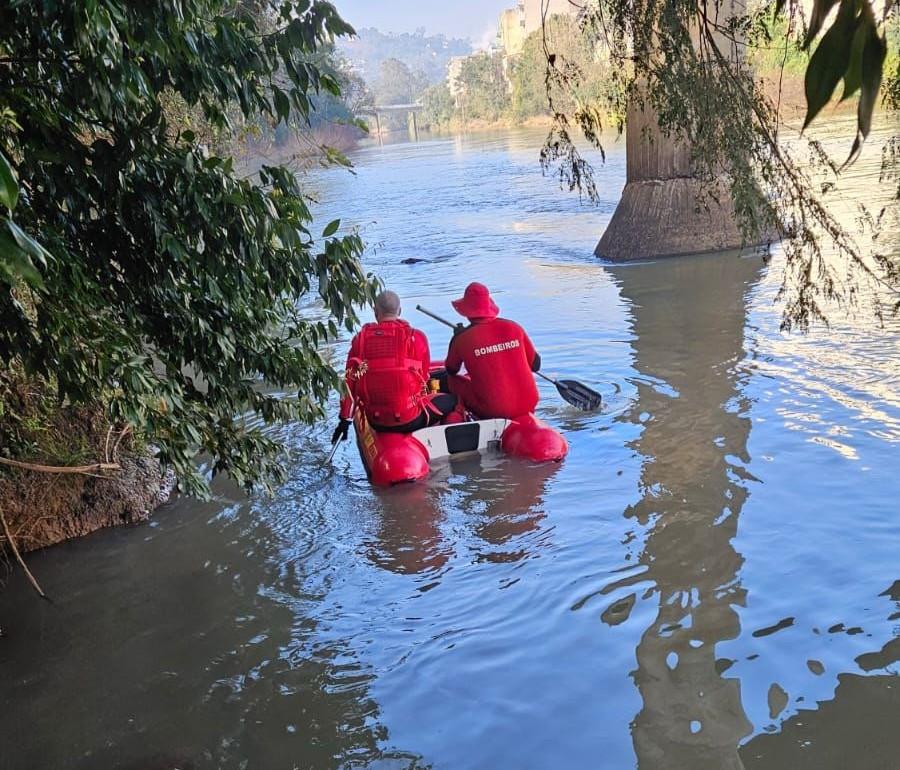 Corpo é encontrado no Rio do Peixe em Videira