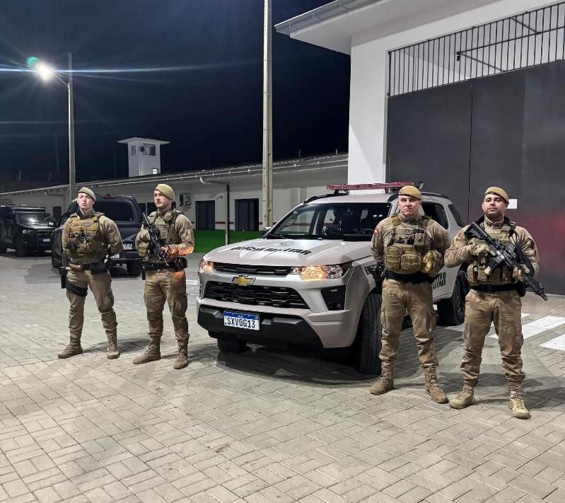 Homem com mandado de prisão é detido e entregue à Penitenciária de São Bento do Sul