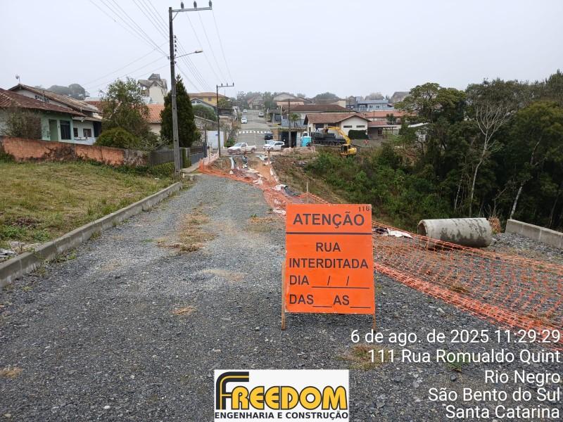 Iniciada as obras de recuperação da Rua Romualdo Quint