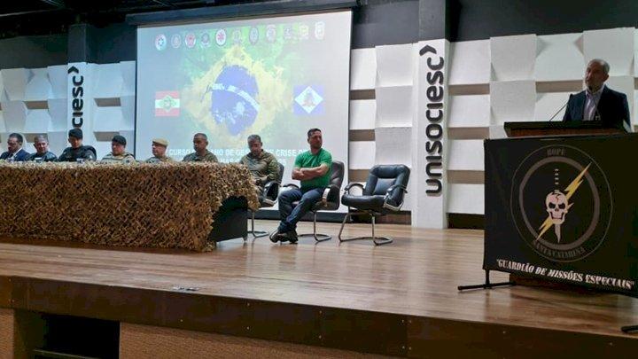 Aula inaugural do 8º Curso de Plano de Gestão de Crise de Segurança nas Cidades é realizada em Joinville