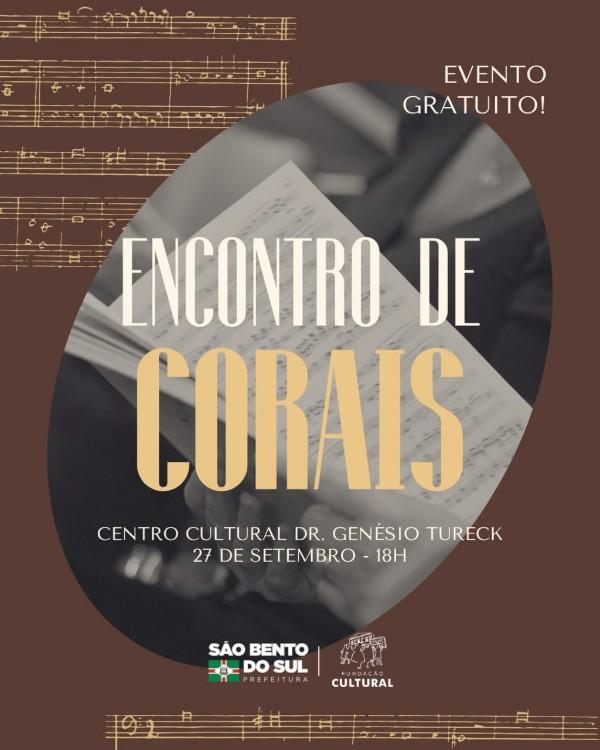 Encontro de Corais neste sábado 27 em São Bento do Sul