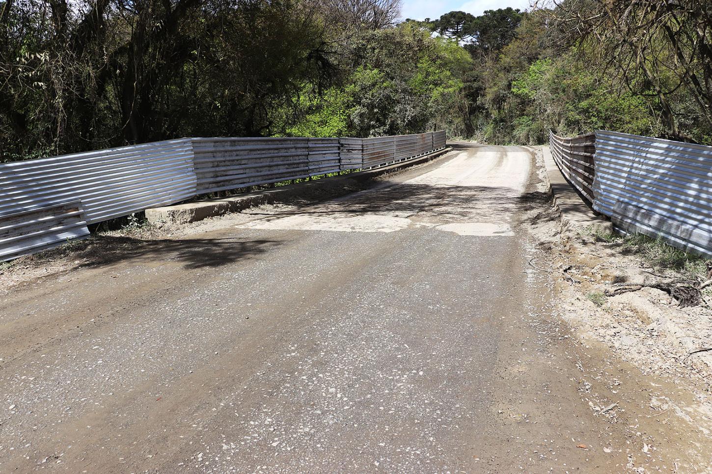 Obra vai recuperar ponte na divisa entre Piên e Campo Alegre