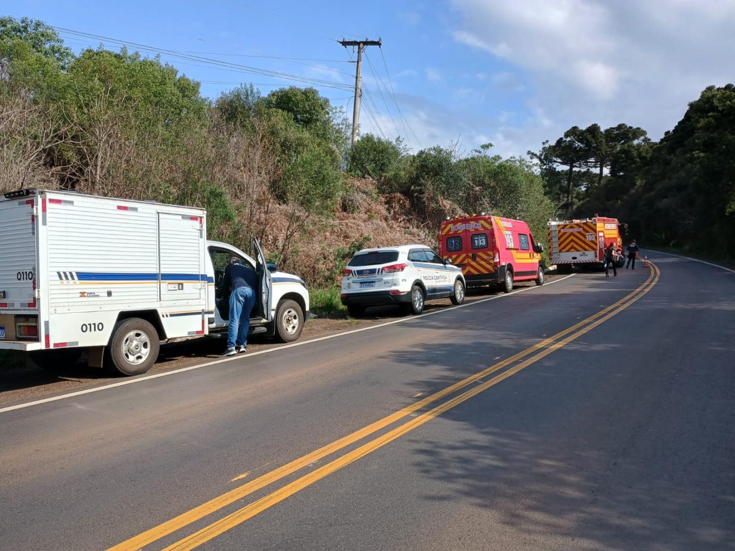 Trabalhadores são atropelados e um acaba morrendo em Lebon Régis