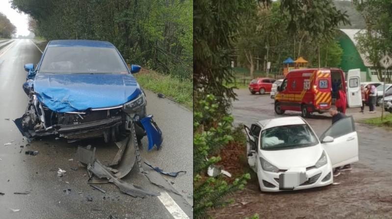 Acidente na entrada da escola Araci na Bela Aliança