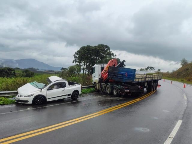 Casal morre em grave acidente na SC-114 entre São Joaquim e Painel