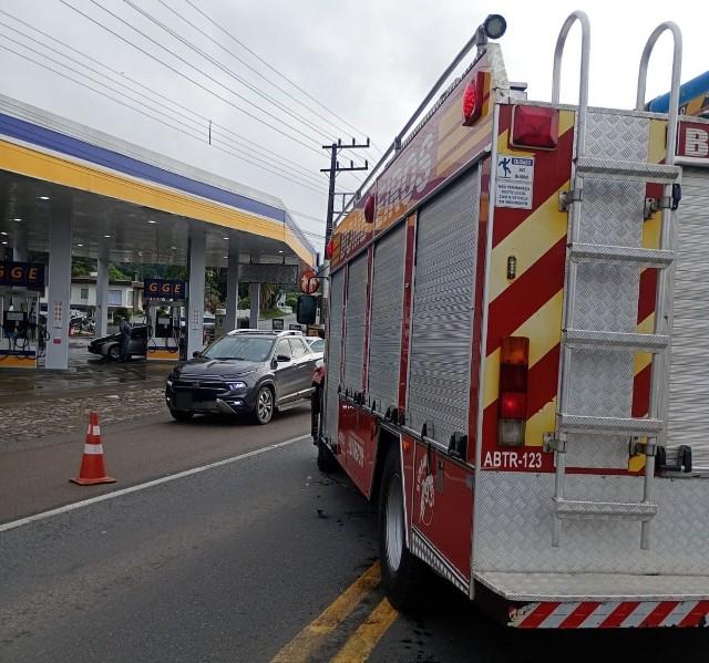 Motociclista fica ferido em colisão na BR-280, em Rio Negrinho