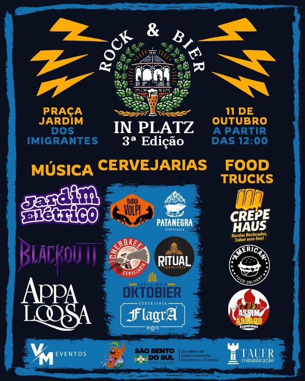 Rock &  Bier In Platz chega à sua 3ª edição em São Bento do Sul