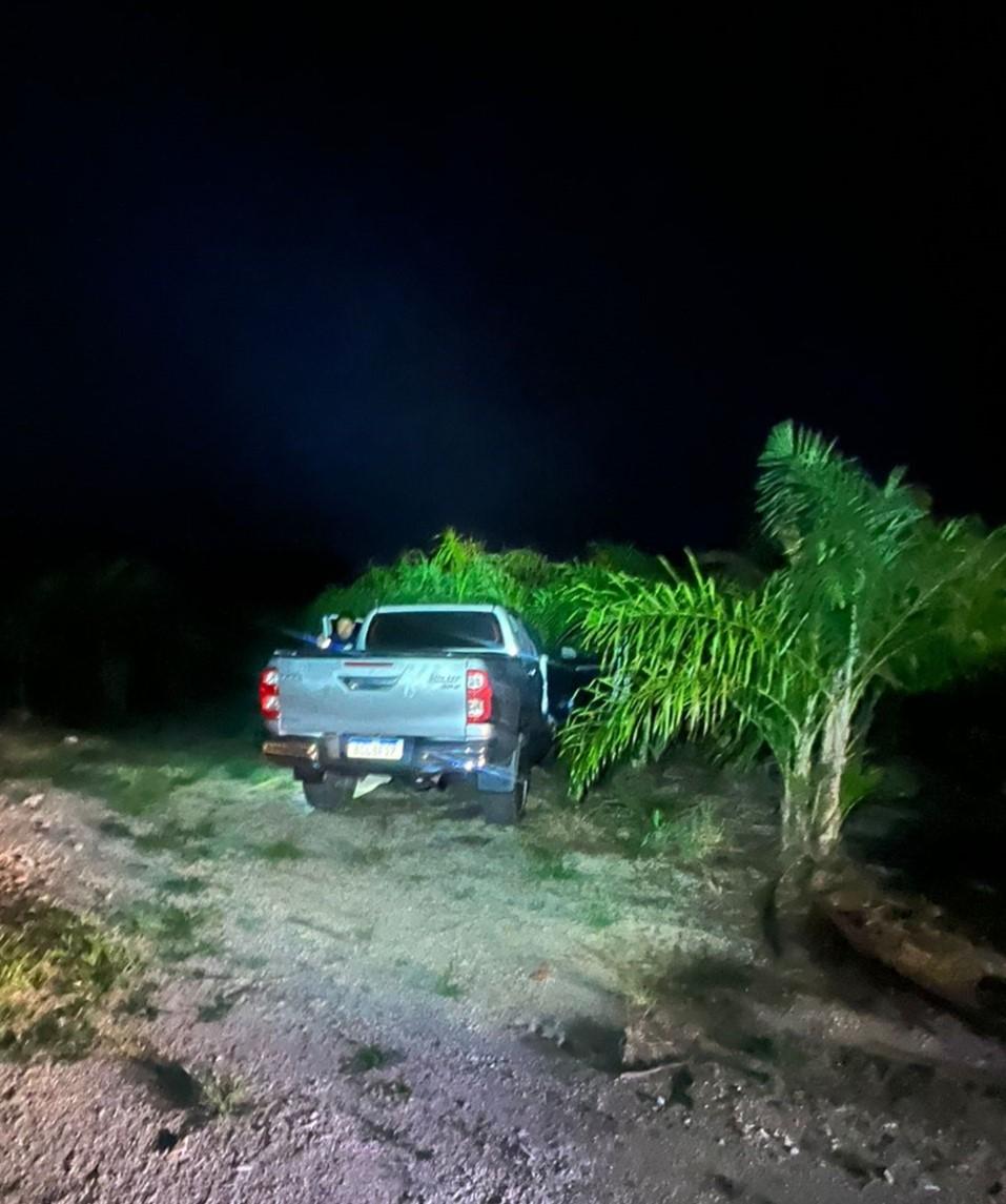 Picape furtada é achada escondida em plantação em Garuva