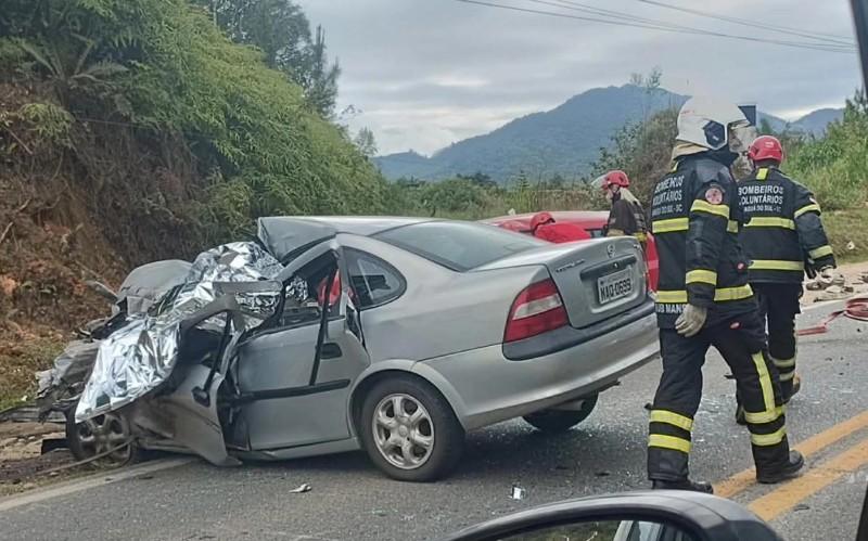 Tragédia na BR-280: idoso morre e homem fica gravemente ferido em Jaraguá do Sul
