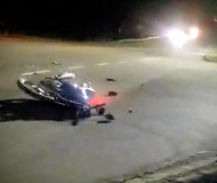 Colisão entre carro e motocicleta deixa motociclista ferido em São Bento do Sul