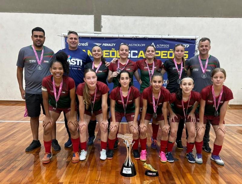 Futsal Masculino e Feminino de base de São Bento entre os melhores do Estado em 2026