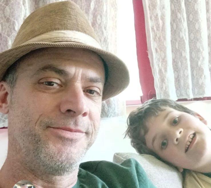 Odacir Walter Berthi e o filho Caio Antônio Berthi 