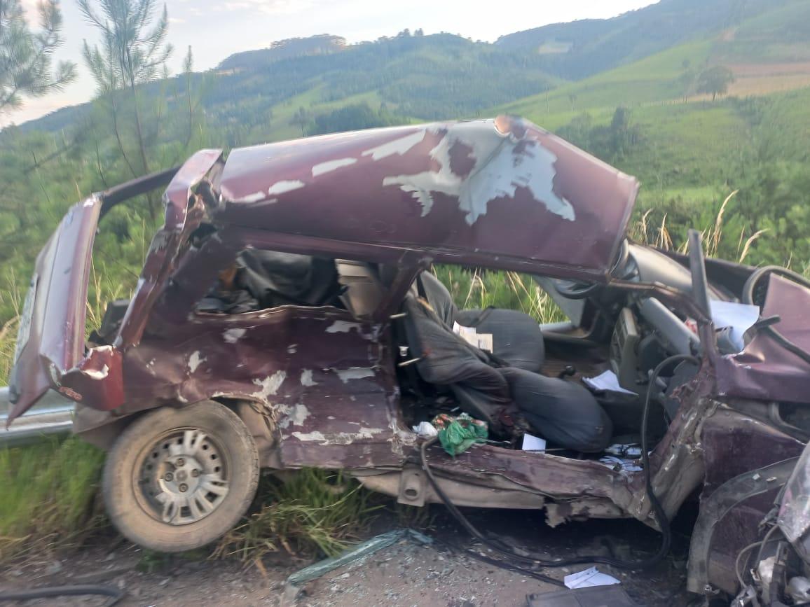 Mulher morre em grave colisão na SC-350, em Alfredo Wagner