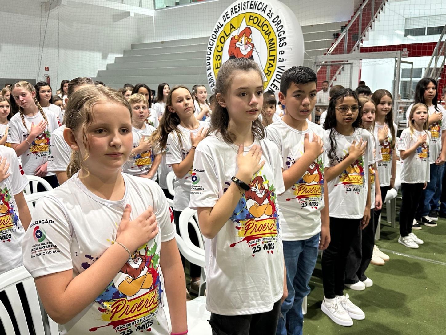 Proerd: 23º BPM forma 614 crianças em São Bento do Sul
