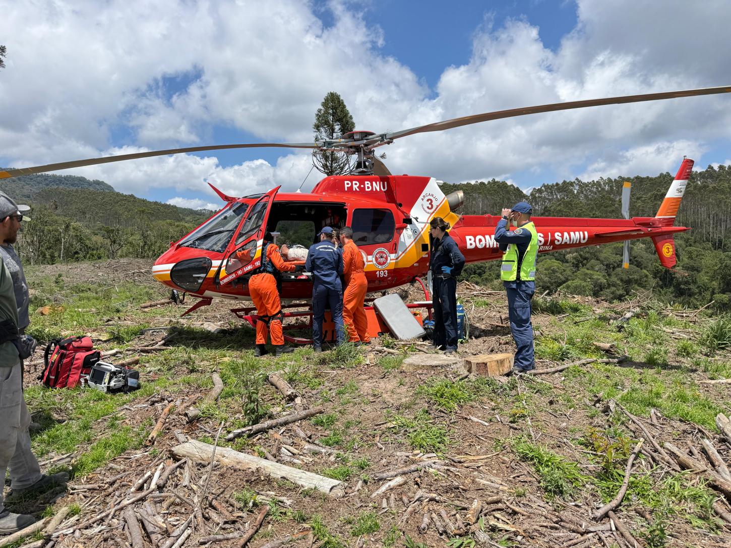 Trabalhador fica ferido após ser atingido por árvore em Petrolândia