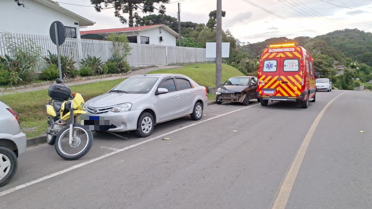 Acidente deixa motociclista ferido em Serra Alta