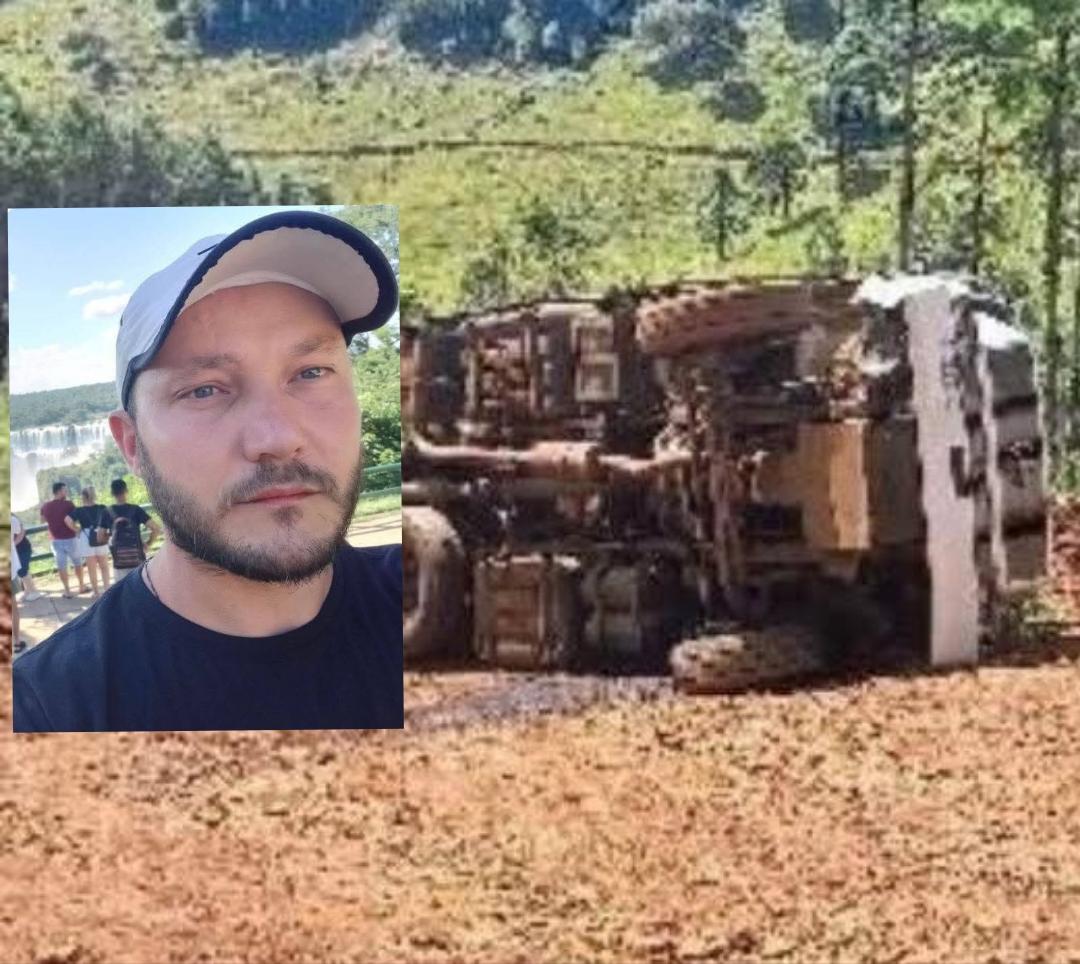 Trabalhador morre esmagado por caminhão carregado de madeira
