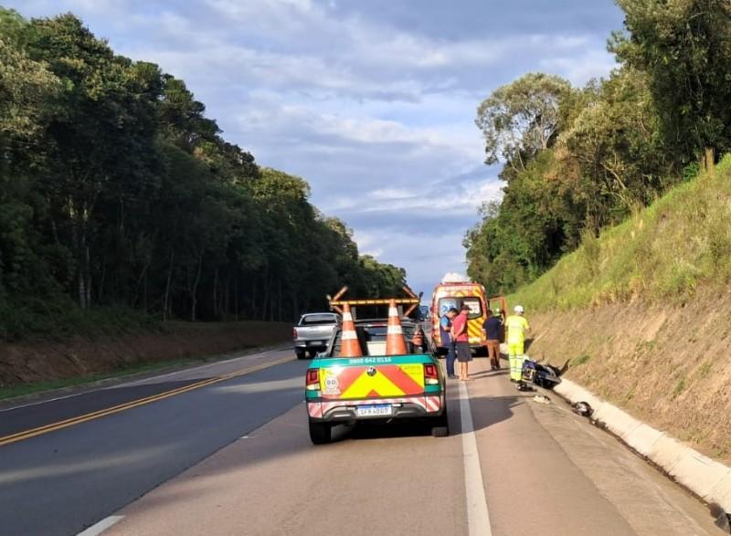 Grave acidente registrado na BR 116 em Itaiópolis
