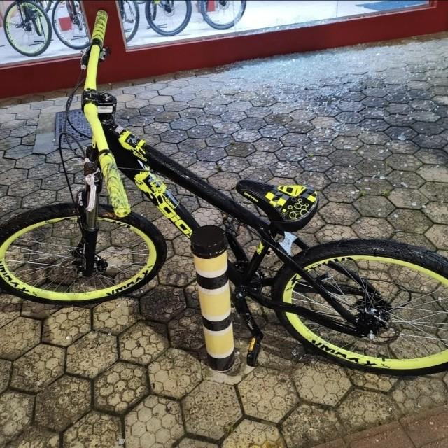Homem preso após furto de bicicleta em loja no centro de São Bento do Sul