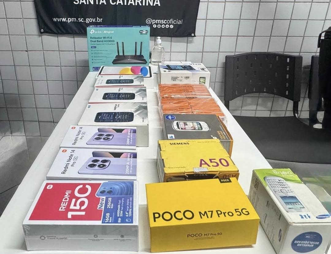 Ladrões são presos em flagrante furtando loja no Centro de São Bento do Sul