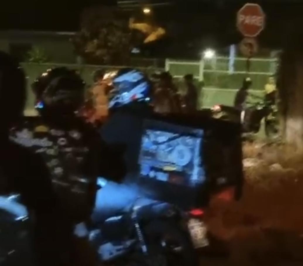 Ameaçou o moto-boy com facão e teve visitinha da Classe em Joinville