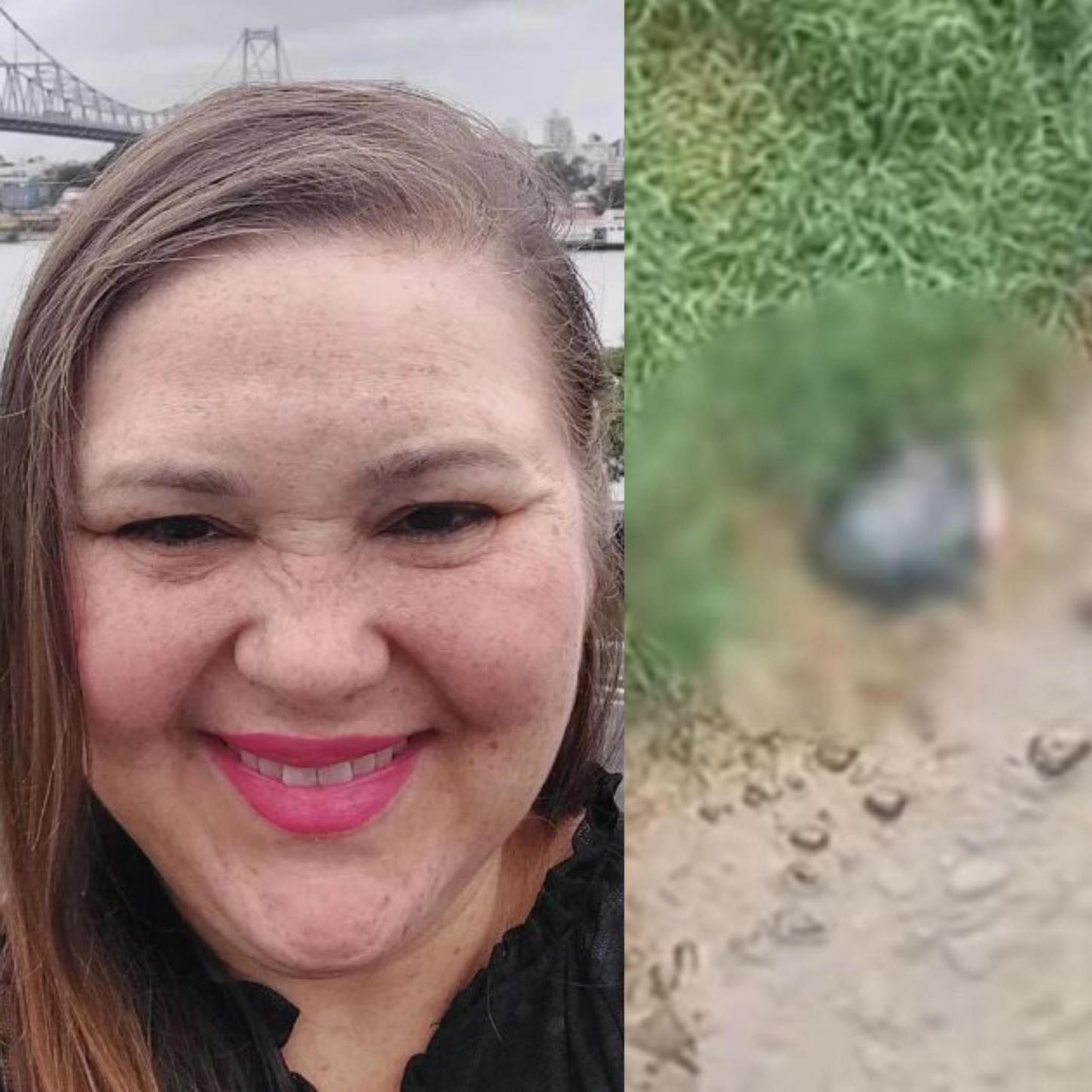 Corpo esquartejado é de Luciane Freitas desaparecida em SC