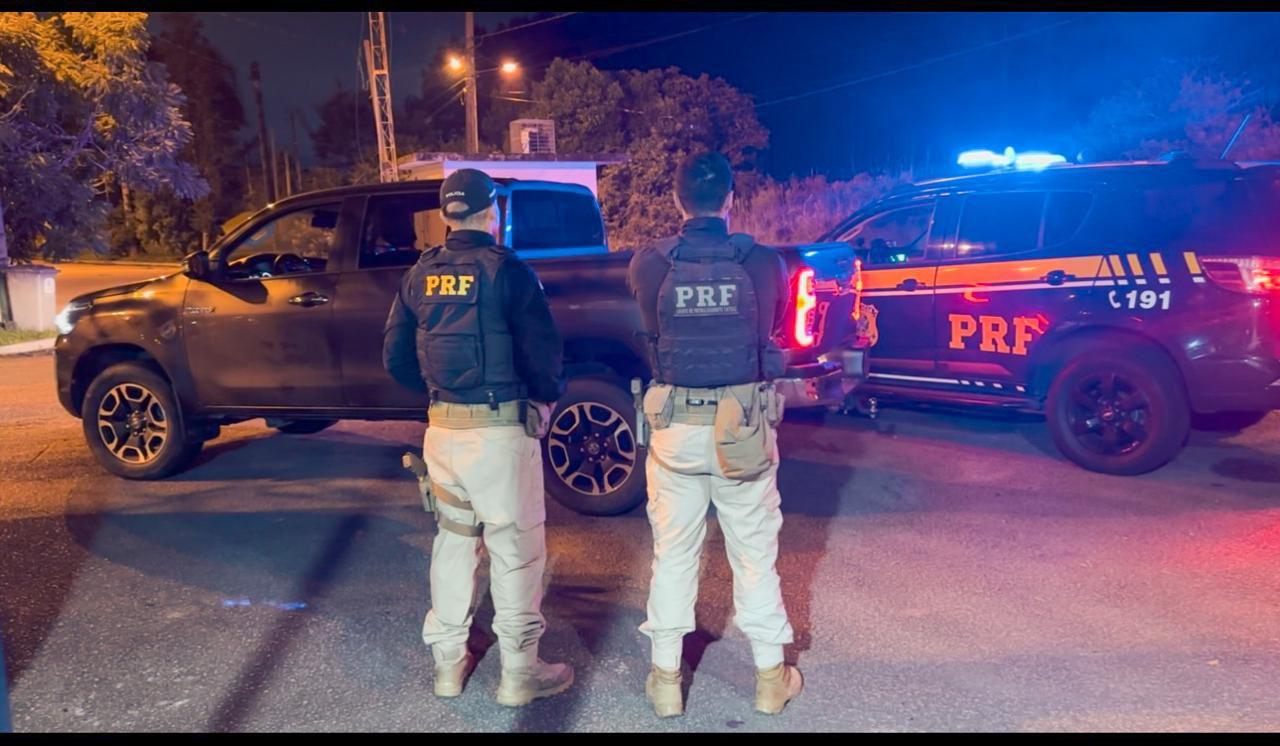 Em Mandirituba (PR), PRF recupera caminhonete furtada em 2024 em Jaraguá do Sul