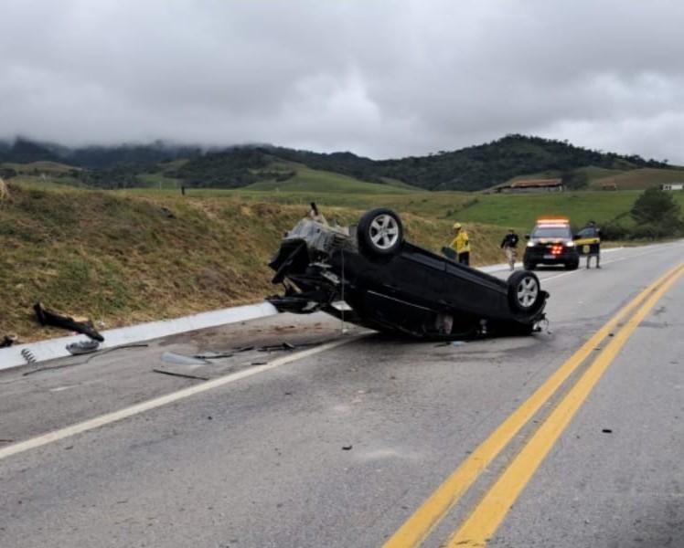 Grave acidente deixa seis pessoas feridas na BR-282 em Bom Retiro