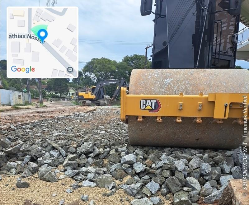 Mathias Nossol receberá primeira camada asfáltica nessa sexta-feira