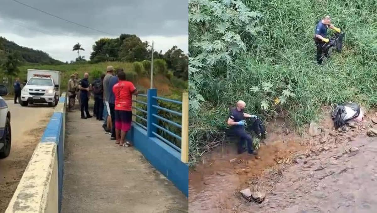 Partes de corpo de mulher é encontrado em sacos plásticos no rio em Major Gercino em SC