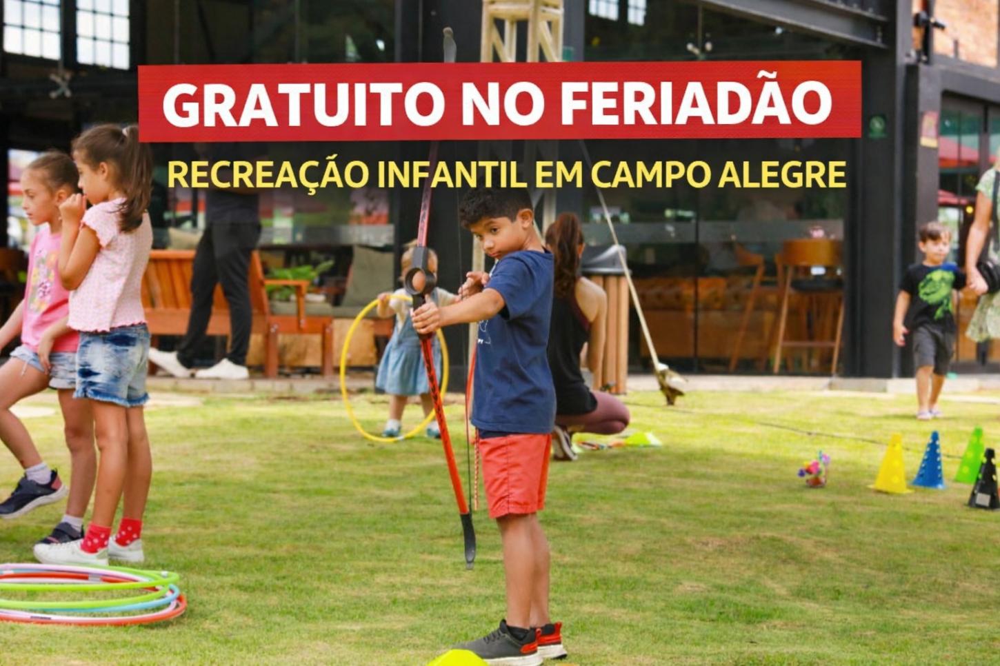 Campo Alegre terá recreação infantil gratuita no feriadão; veja programação no Parque Paraíso das Araucárias