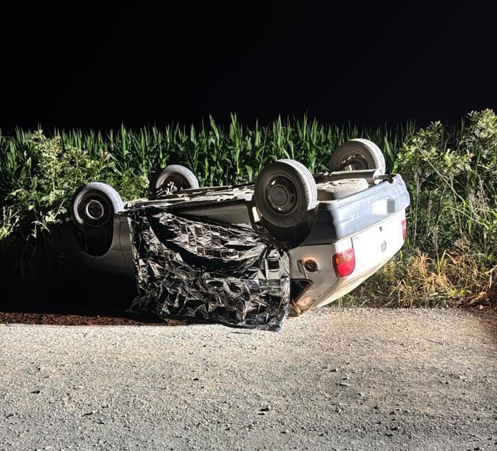 Capotamento termina em óbito no interior de Canoinhas 