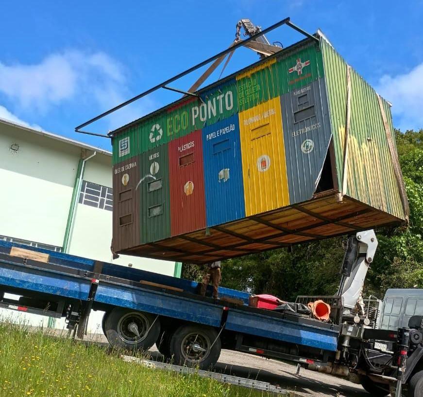 Mais dois Ecopontos retirados por mal uso da população em São Bento do Sul