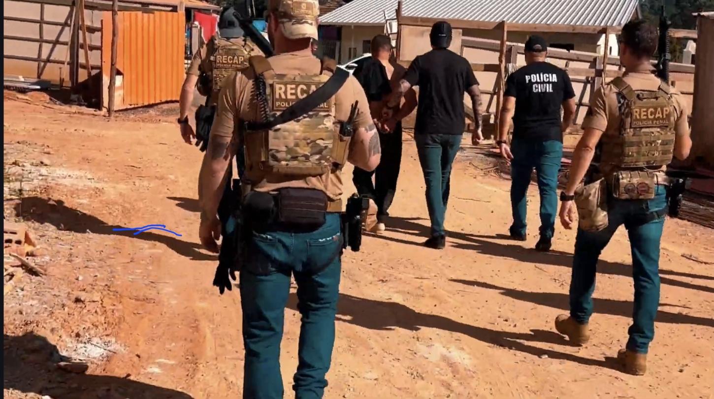 Video da Operação integrada cumpre mandados de prisão em São Bento do Sul