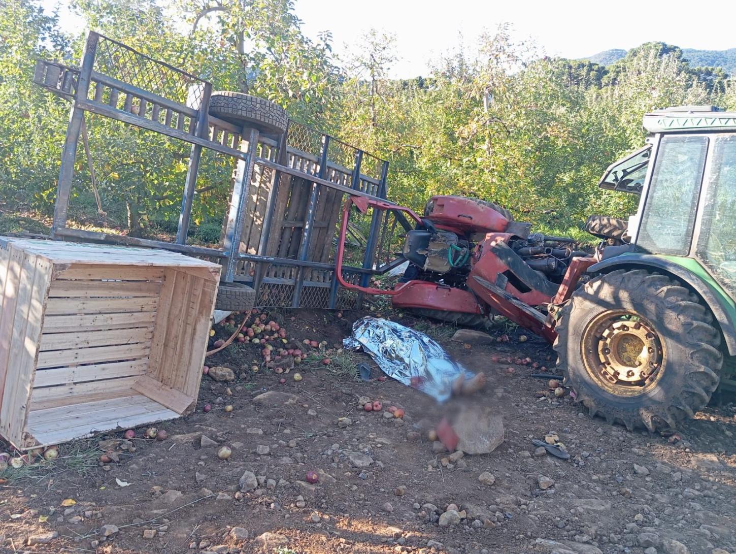 Trabalhador morre após trator tombar  em Bom Jardim da Serra