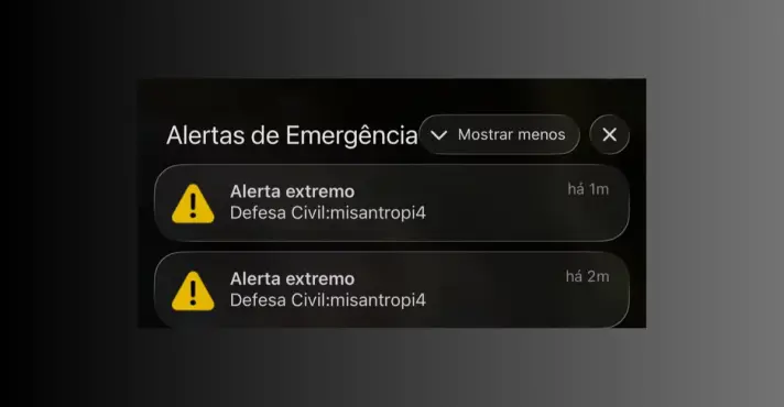 Ataque hacker provoca envio de alerta falso da Defesa Civil para celulares